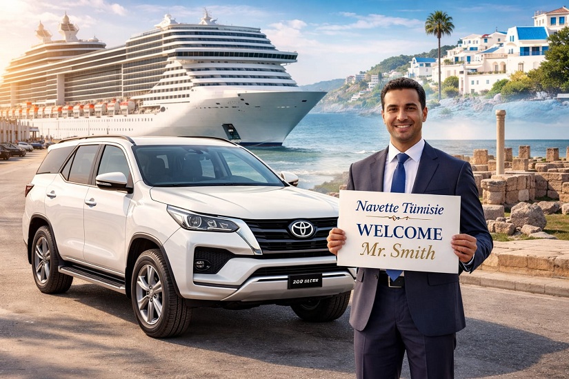 Votre escale en Tunisie mérite une expérience à la hauteur de votre croisière. Avec www.navettetunisie.net, vous bénéficiez d’un service chauffeur privé VIP, conçu pour les voyageurs qui privilégient confort, discrétion et qualité de service. Dès votre descente du MSC Splendida ou du Costa Smeralda, tout est organisé pour vous. 🤵 Accueil personnalisé au port À votre arrivée au port de La Goulette : Notre agent vous attend à la sortie sécurisée Pancarte nominative avec votre nom et prénom Prise en charge immédiate sans attente Assistance personnalisée Votre expérience commence dès les premières minutes. 🚘 Véhicule privé haut confort Vous voyagez : En voiture privée premium (jusqu’à 4 personnes) Ou en van VIP spacieux pour familles ou groupes Véhicule climatisé, propre et parfaitement entretenu Conduite souple et professionnelle Pas de bus, pas de foule, pas de stress. 🛡️ Sécurité & Assurance complète Votre tranquillité est prioritaire. ✔ Assurance tous risques ✔ Assurance touristique professionnelle ✔ Chauffeurs officiellement déclarés ✔ Autorisation d’opérer au port de La Goulette Vous voyagez avec une agence agréée par l’État tunisien. 🏛️ Itinéraire sur mesure selon votre escale Navette Tunisie vous assure un programme VIP adapté à votre horaire : 🔹 3 heures ou 3h30 Visite privée de Carthage & Sidi Bou Saïd 🔹 5 heures Découverte complète de Tunis, Carthage et Sidi Bou Saïd Possibilité d’ajouter : Tour à dos de chameau en bord de mer, pour une expérience authentique et des photos spectaculaires face à la Méditerranée. Le rythme est le vôtre. Nous nous adaptons à vos envies. Transparence & Simplicité 140 € par véhicule (jusqu’à 4 personnes) pour le tour 5 heures. ⚠️ Frais d’accès au port : Entre 10 € et 15 € par véhicule, à régler directement aux autorités portuaires. ✔ Aucune obligation de paiement à l’avance ✔ Paiement direct en euros, en espèces, auprès du chauffeur ✔ Tarif confirmé avant votre arrivée Simplicité, clarté et confiance. Pourquoi choisir le service VIP Navette Tunisie ? Expérience privée et exclusive Accueil personnalisé au port Véhicule premium Assurance complète Organisation adaptée aux horaires MSC & Costa Retour garanti avant embarquement Votre escale devient un moment élégant et parfaitement maîtrisé. Offrez-vous une escale d’exception Ne laissez pas votre escale se transformer en simple excursion de groupe. Choisissez le confort d’un chauffeur privé VIP. Réservez dès maintenant sur www.navettetunisie.net et vivez la Tunisie avec élégance, sérénité et exclusivité. CLIQUEZ ICI POUR RÉSERVER VOTRE CIRCUIT DÈS MAINTENANT SUR NAVETTETUNISIE.NET