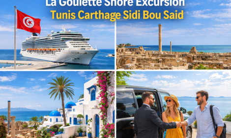 Escale à La Goulette : Excursion privée Tunis, Carthage et Sidi Bou Saïd depuis le port