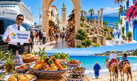Escale à La Goulette : Médina de Tunis, Carthage, Sidi Bou Saïd et balade à dos de chameau