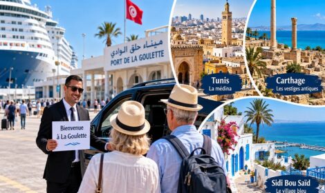 Excursion privée depuis le port de La Goulette avec chauffeur professionnel